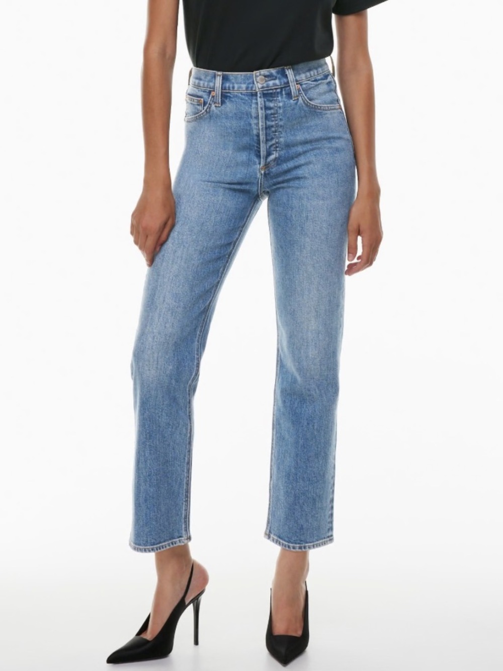Aritzia Denim Forum The Arlo Hi-Rise Straight Jean Women’s Size 28